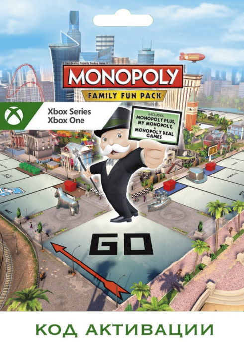 Игра Monopoly Family Fun Pack Xbox (Цифровая версия, регион учетной записи - США)